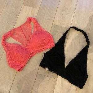Two Victoria Secret Bralettes - Size Small
